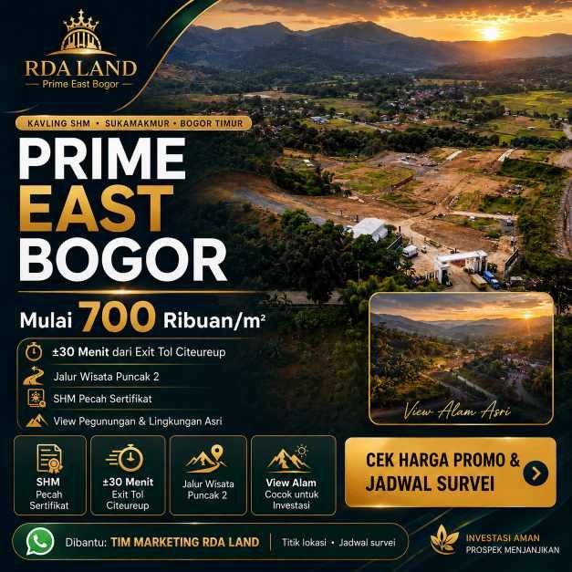 Brosur kavling SHM Puncak Dua Bogor Prime East Bogor 1