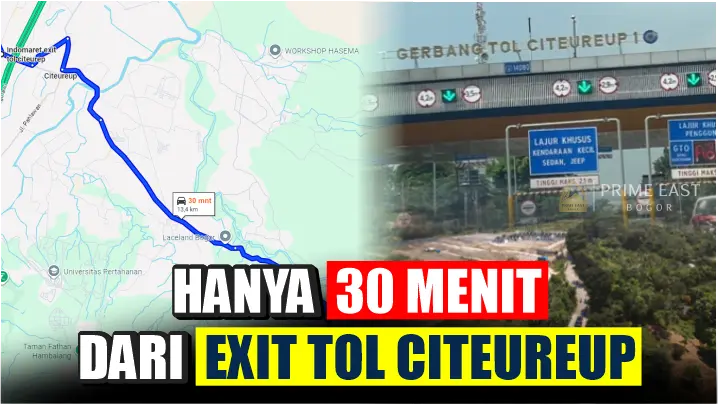 Kavling SHM dekat Tol Citeureup Prime East Bogor