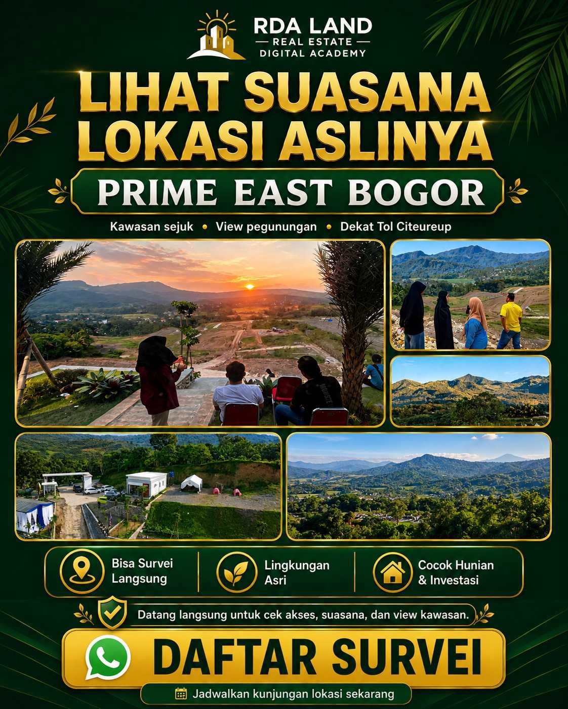 Suasana lokasi asli Prime East Bogor